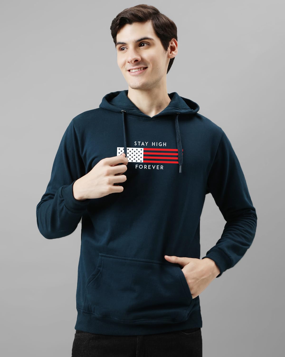 ADRO Cotton Sweatshirt for Men | Mens Hoodies | H24-FLAG-SB-S Teal