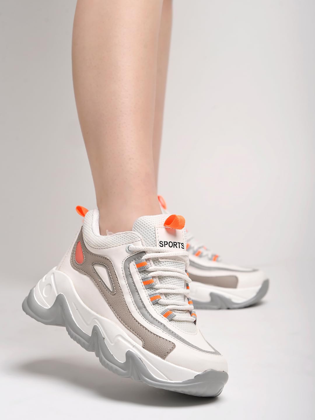 Shoetopia WomenS Flat Sneakers White