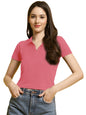 Tee Projekt Solid Stylish Casual Slim Fit Top & Tunic for Women & Girls ll College Top & T-Shirt for Women