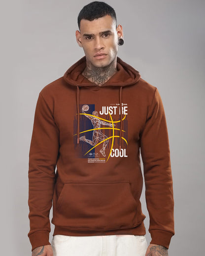 ADRO Basketball Design Hoodie for Men, 320 GSM Soft Cotton Hoodies, Long Lasting Printed Hoodie | Mens Hoodies | Sweatshirt for
