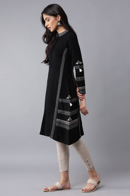 W for Woman Acrylic Women A-Line Winter Regular Kurta