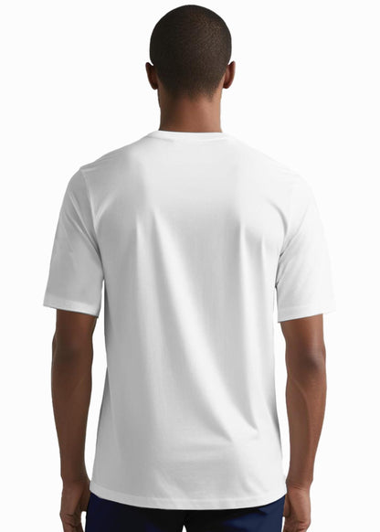 Peppyzone Mens Regular Fit T-Shirt (PZ-RT-Teddy1620_White2