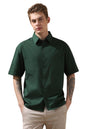 Dennis Lingo Men Relaxed Fit Green Half Sleeves Cotton Casual Shirt