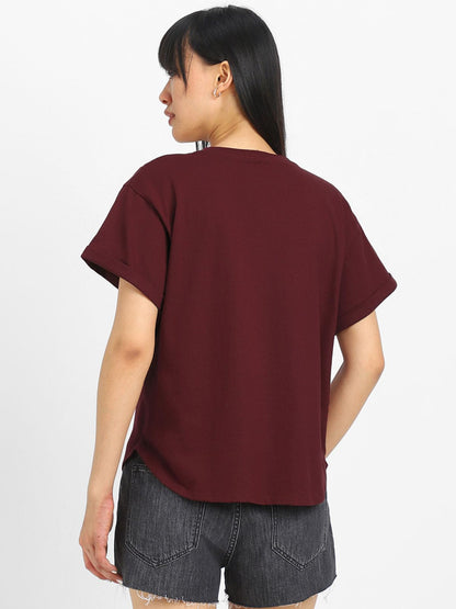 Juneberry Pure 100% Cotton Oversized Loose Baggy Fit Round Neck With Drop Shoulder Half Sleeves Boyfriend T-Shirt Combo For Wome