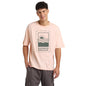 Nobero MenS Oversized Printed T-Shirt Blush