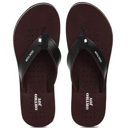 Ortho Joy WomenS Doctor Orthopedic Soft Slippers - Brown