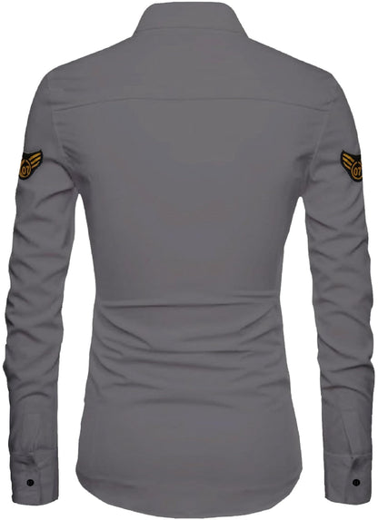 Kadiyu Double Pocket MenS Casual Shirt - Regular Fit, Solid Spread Collar, Versatile Everyday Wear, Comfortable And Stylish Desi
