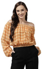 Aarika Women's Regular Fit Shirt (TP-W-M-12060_Yellow XL)