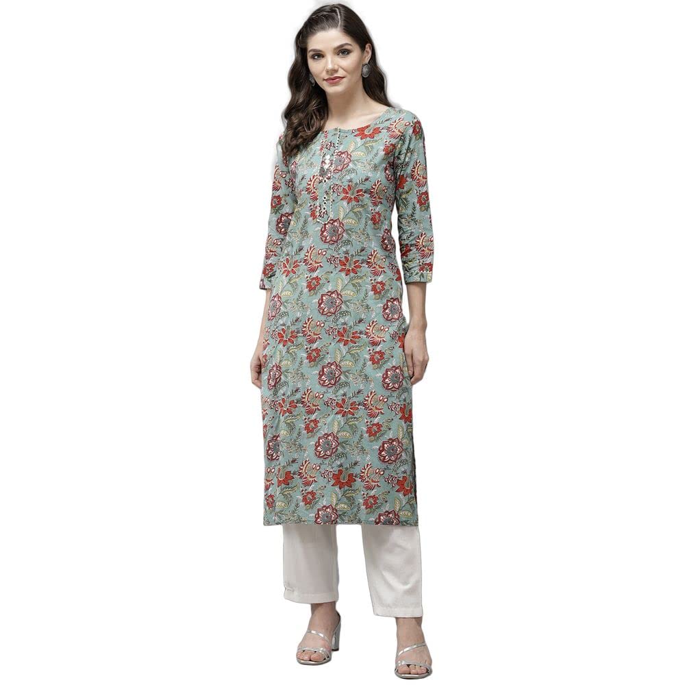 anubhutee Women Ethnic Printed Kurta with Trousers