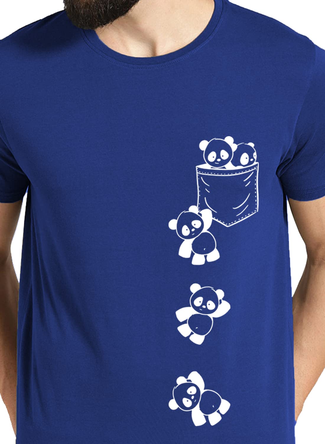 Adro Men'S Graphic Printed T-Shirt (Rnr-M-Poc-Rb_Royal Blue)