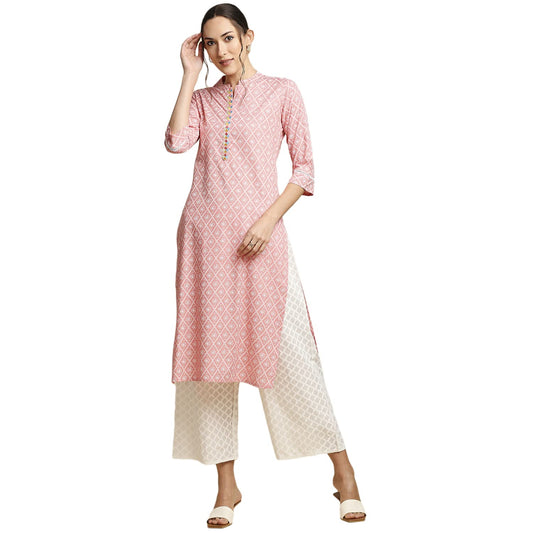 anubhutee Women Rayon Regular Straight Kurta