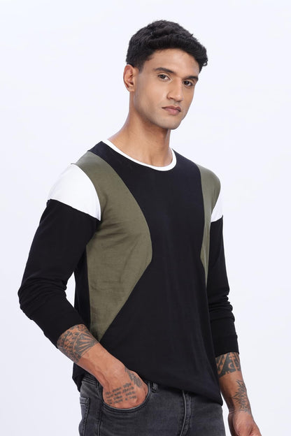 ADRO Men Full Sleeve T-Shirt | Soft Cotton Tshirt for Men|Casual Fashion Multi Color Full Sleeve Round Neck Tshirt for Men|FR24