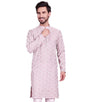 Jompers Mens Chikankari Embroidered Kurta