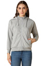 Allen Solly Women Regular Fit Printed Solid Hoodie