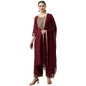 ANNI DESIGNER Women's Cotton Blend Straight Solid Kurta with Palazzo & Dupatta (Label-Nw)