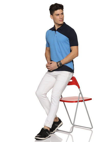 ADRO Premium Polo T-Shirt for Men (PN23-S2-NBSK-NB_Navy)