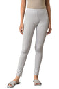 Aurelia Silver Metallic Poly-Blend Leggings Ethnic Bottomwear