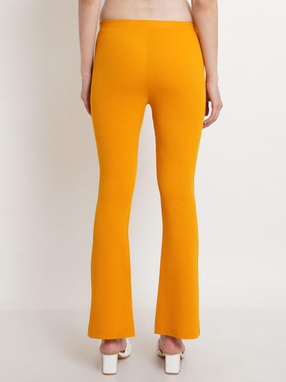 POPWINGS Casual Solid Regular Fit Solid Trouser for Women | Pull On Trouser for Women | Semi-Formal Work Women Trouser for Summe