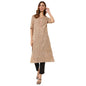 Fabindia WomenS Cotton Printed Regular Kurta (1037284Beige_Beige