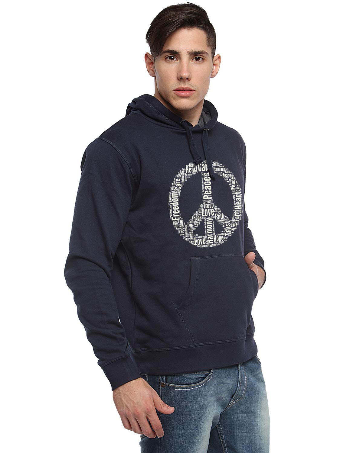 ADRO Men's Fleece Hooded Hoodie (H-M-PE-NB)