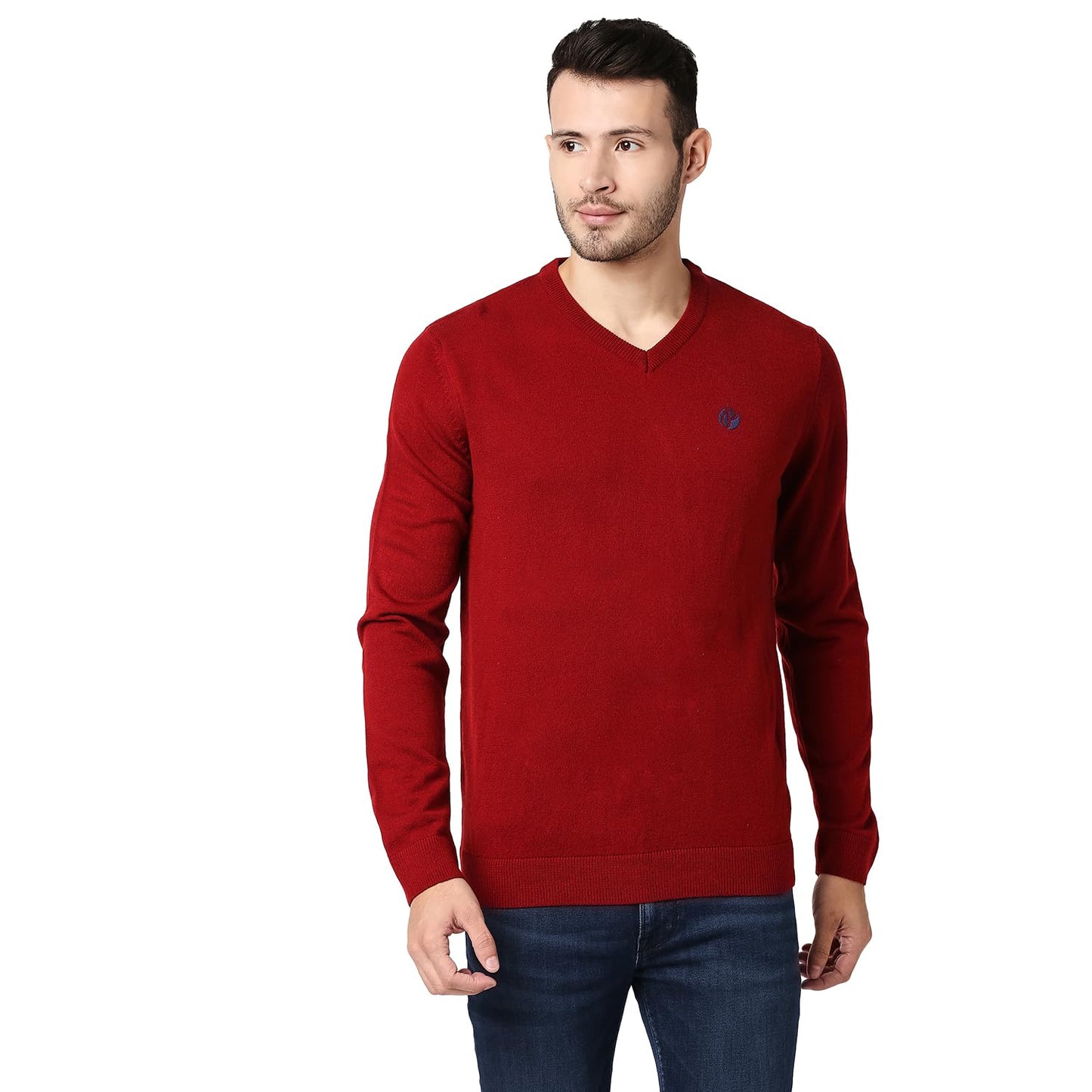 Pepe Jeans Mens Supremo Light Acro Wool Sweater, Burnt Red,Xl
