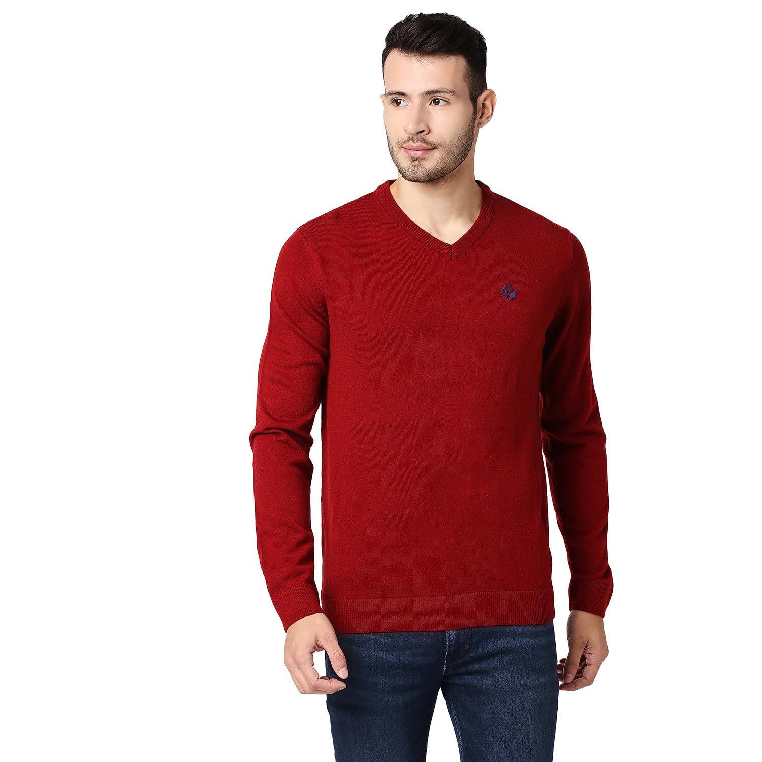 Pepe Jeans Mens Supremo Light Acro Wool Sweater, Burnt Red,2Xl