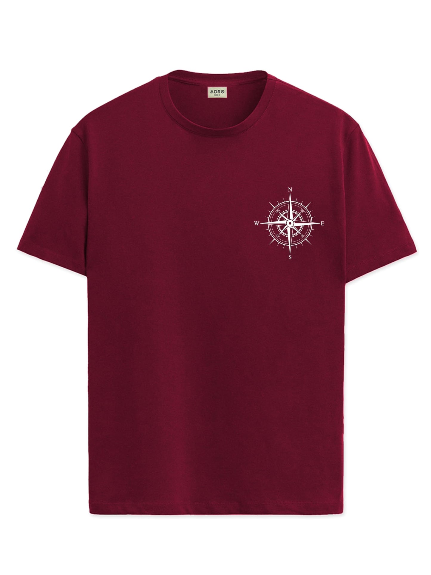 ADRO Tshirt for Men | Printed T Shirt for Men | 100% Cotton Tshirt | Graphic Printed T-Shirt | Chest Printed Tshirt | Unisex Tsh