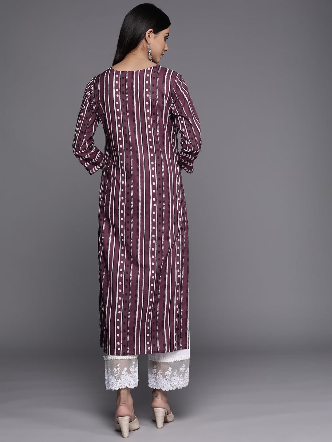 Varanga WomenS Cotton Kurta (Vkur1106_Purple