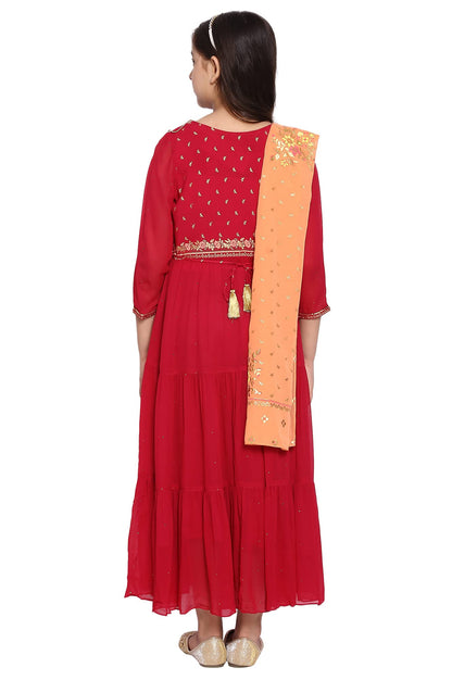 Aurelia Womens Maxi Dress & Dupatta