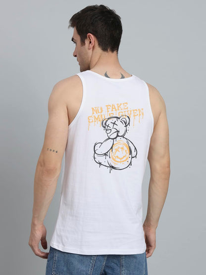 Peppyzone Mens S to 5XL Designer Men Vest Teddy Printed Cotton Sando/Baniyan/Ganji for Men and Boys - Perfect for Gym Workouts,