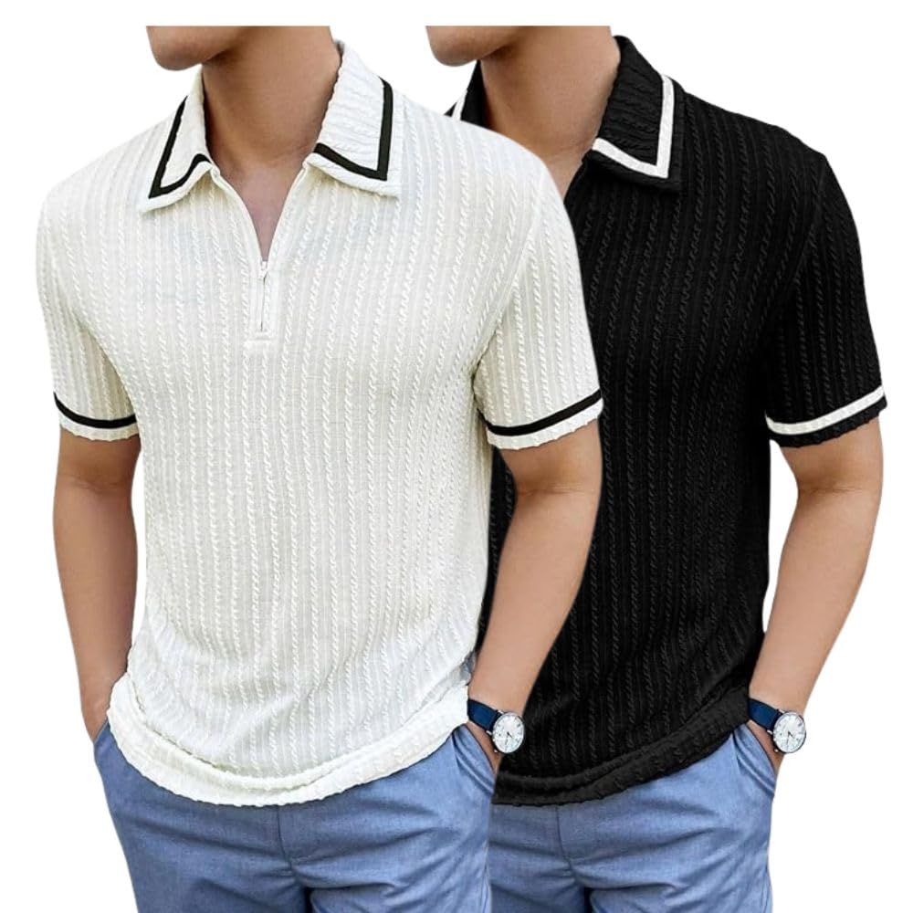 Greciilooks MenS Stylish Half Sleeve Casual T-Shirt  Plain & Trendy (Available In Plus Size And Combo Pack Of 2)