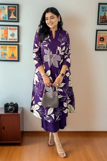 Fashion Basket Wedani Cotton Printed Kurta Set For Women