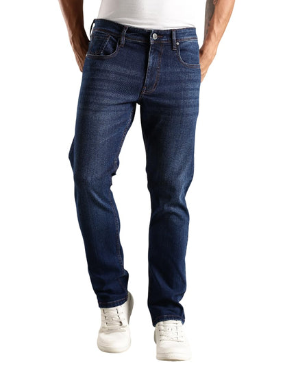 Thomas Scott Mens | Mild Fade | Stright Fit | Denim | Regular Wear | Stretchable | Casual Jeans for Men Indigo