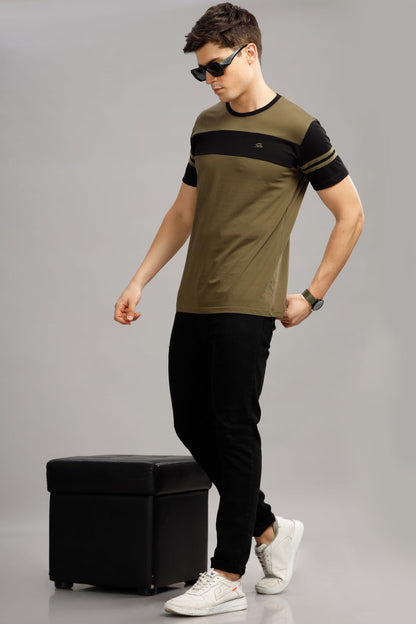 ADRO Tshirt for MenMulti Color T-Shirt for MenCotton T-ShirtMens TshirtRN8-24-OLBL