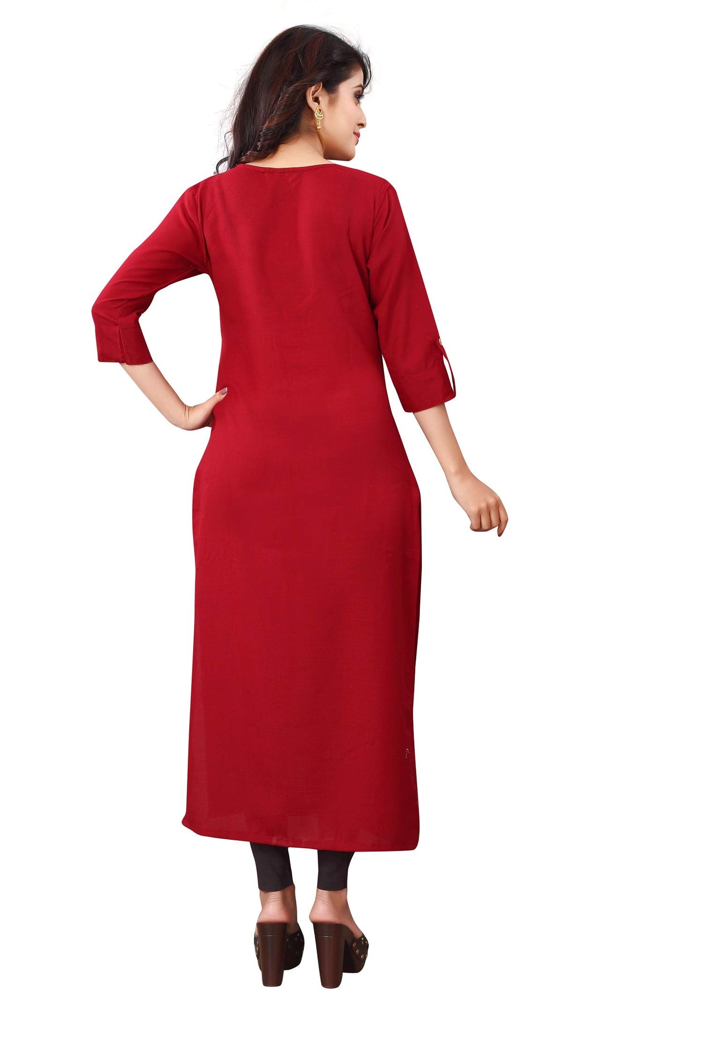 DHRUVI TRENDZ Women's Straight Kurta