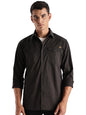 ADRO Cargo Shirts for Men | Double Pocket Mens Casual Shirt | 100% Cotton Plain Shirts | Full Sleeve Shirt | Summer - Regular Fi
