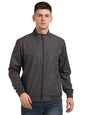 Turtle Men Polyester Solid Brown Zipper Windcheater Jacket