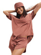 Sweet Dreams Women Solid Shorts Set