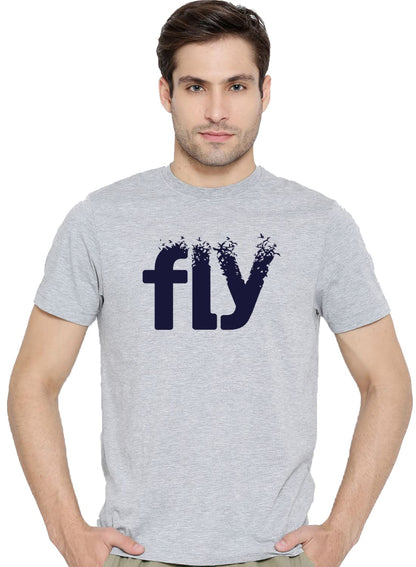 ADRO Fly Mens Cotton Printed T-Shirts (R21-M-FLY)