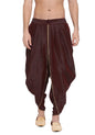 VASTRAMAY Mens Dhoti (VASMRD001WN_Free Size_Light Brown)