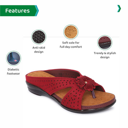 ORTHO JOY Fancy doctor slippers | Soft Sandal for women | Comfortable Footwear for women