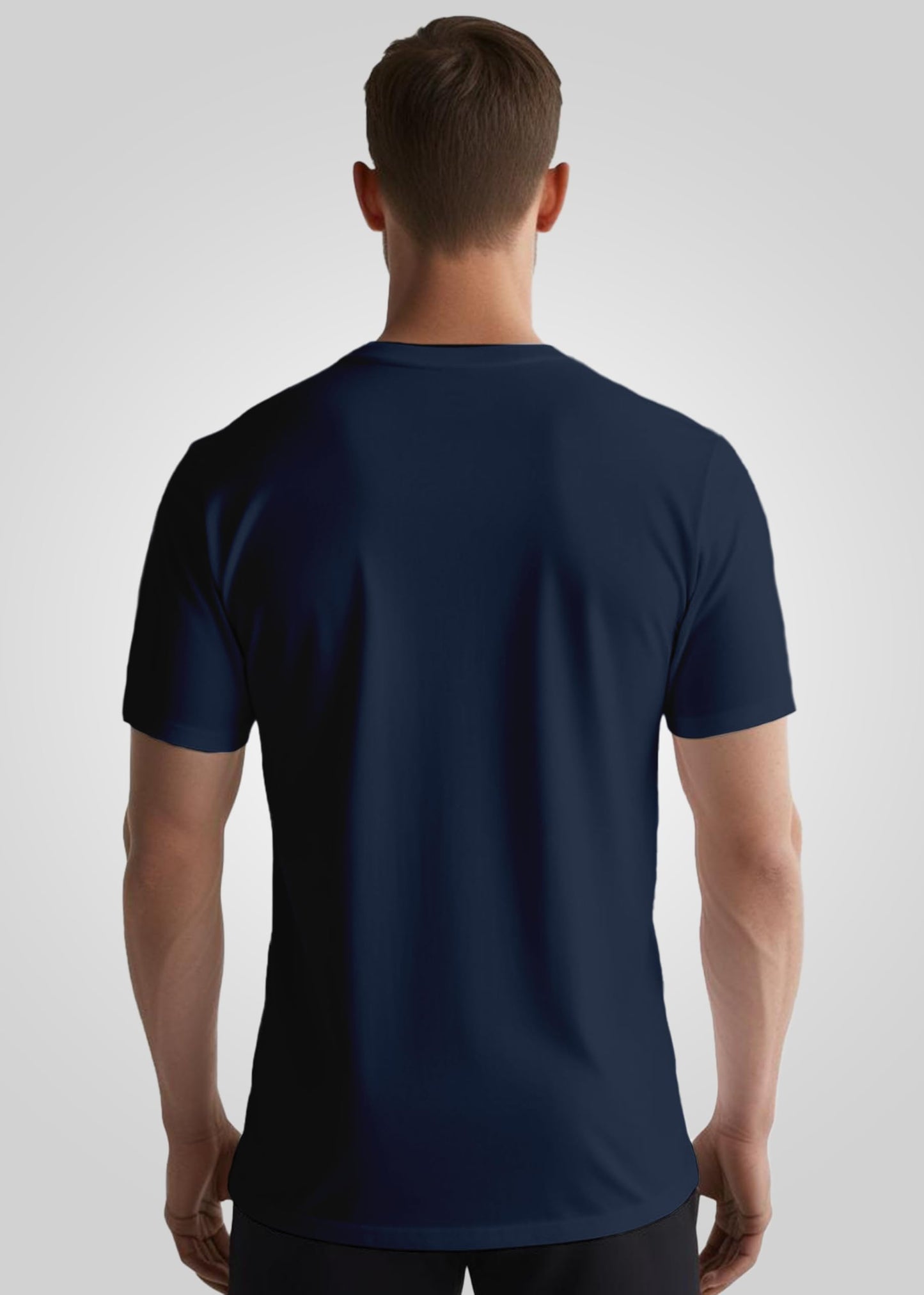 Peppyzone Mens Regular Fit T-Shirt (PZ-RT-Biker 11-15_Navy Blue3