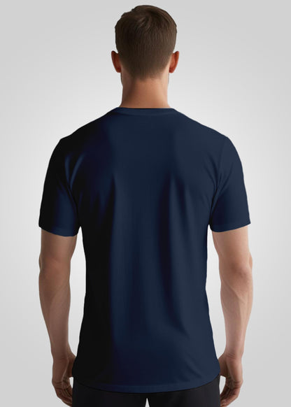 Peppyzone Mens Regular Fit T-Shirt (PZ-RT-Biker 11-15_Navy Blue3
