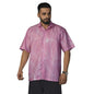 Brown Culture MenS Cotton Blend Abstract Print Shirt With Spread Collared Half Sleeves Standard Length And Button Down Closure