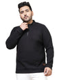 Rigo Waffle Knit Solid Plus Size T-Shirt for Men | Full Sleeves T-Shirt | Solid T-Shirts for Man | Stylish, Casual Wear Plus Siz