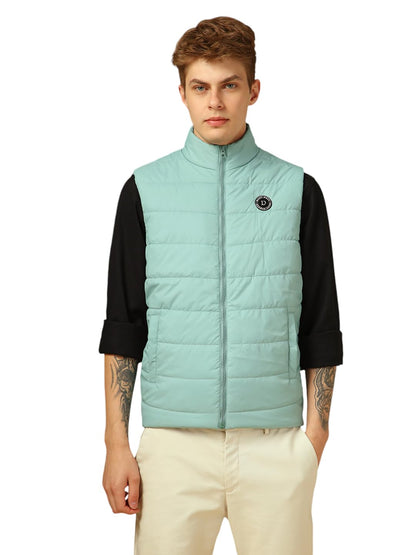 Dennis Lingo Men Regular Fit Polyester Sleeveless Solid Jackets