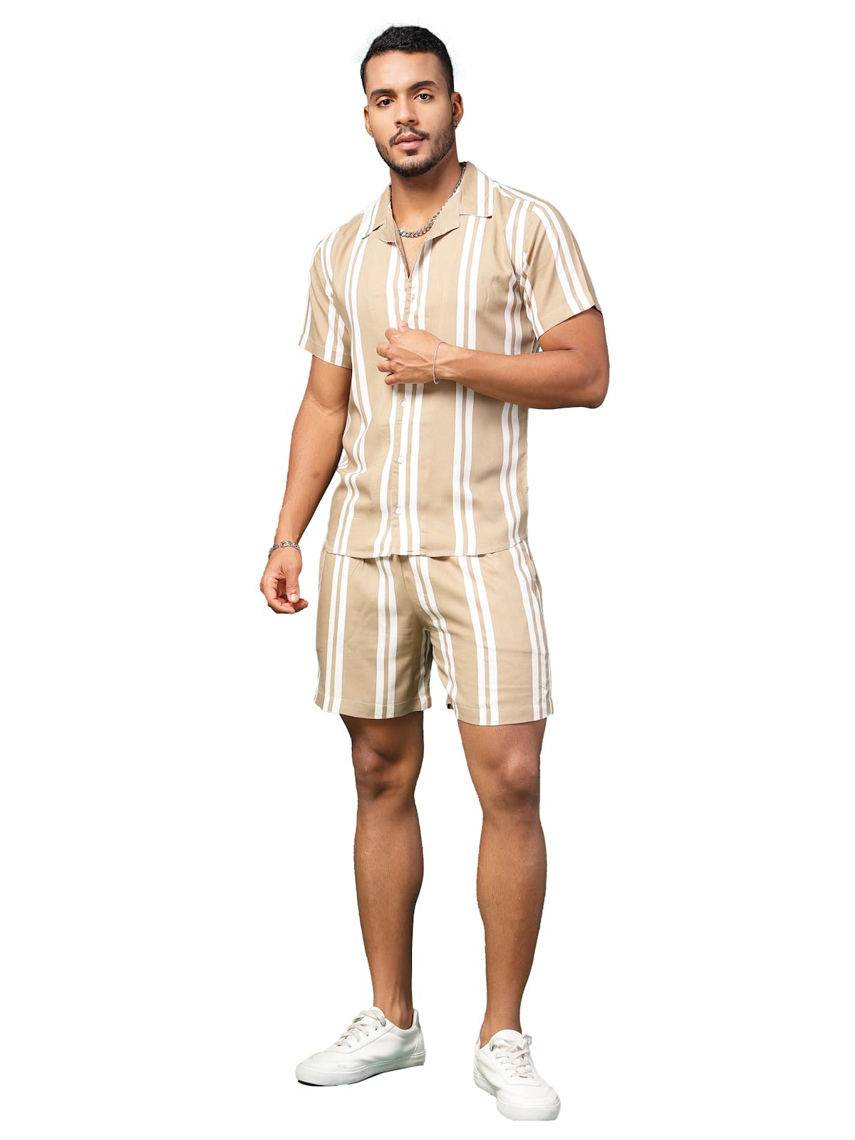 Rigo Printed Co-Ord Set for Men | Casual Shirt & Shorts Night Suit Set | Lounge-wear Nightdress Pajama Set for Mens & Boys | Nig