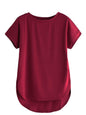 Fabricorn Womens Solid Regular Fit T-Shirt (GT01_UpDown4_P_Maroon