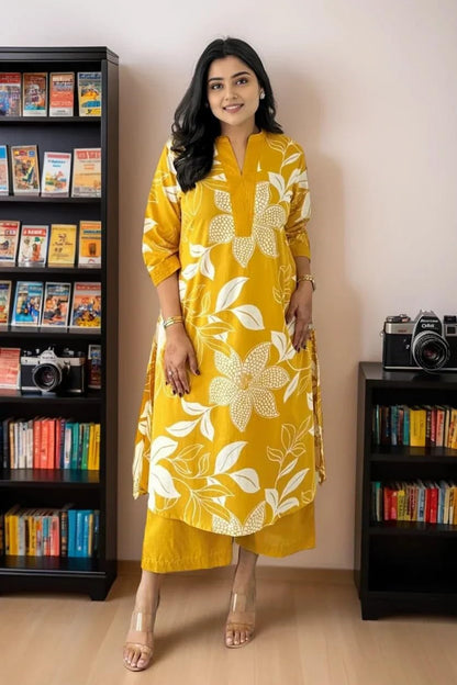 Fashion Basket Wedani Cotton Printed Kurta Set For Women