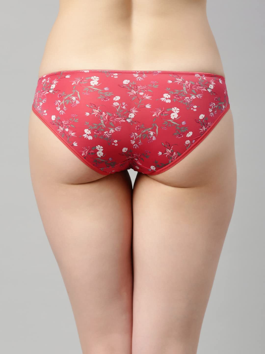 Enamor Womens Low Waist Medium Coverage Bikini Panty Made with Premium Eco-Friendly Light and Smooth Silk Fabric (Pack of 1) -